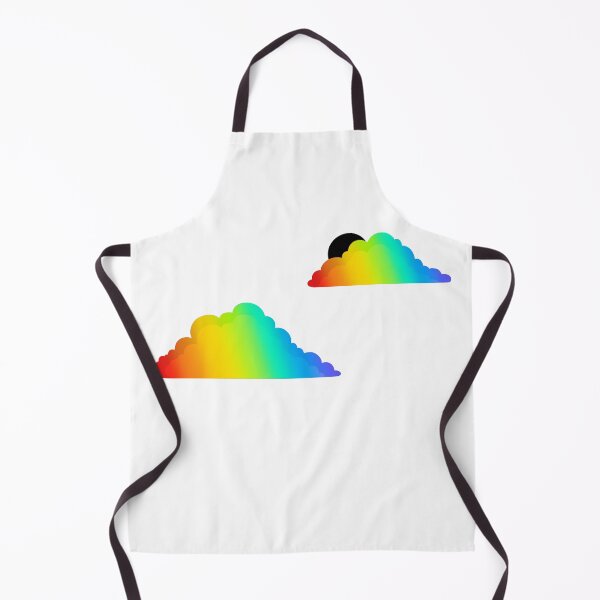 Item preview, Graphic Rainbow Clouds on White designed and sold by PaperRain.