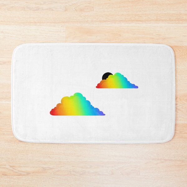 Item preview, Graphic Rainbow Clouds on White designed and sold by PaperRain.