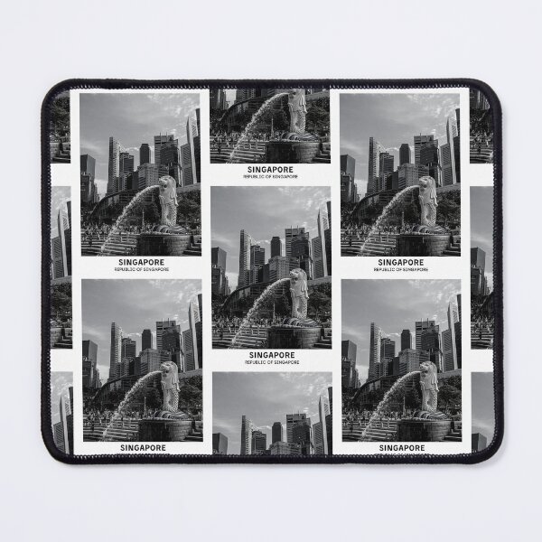 Item preview, Singapore City Republic of Singapore Dorm Room Essentials Minimalist Poster Design designed and sold by SirajDecors.