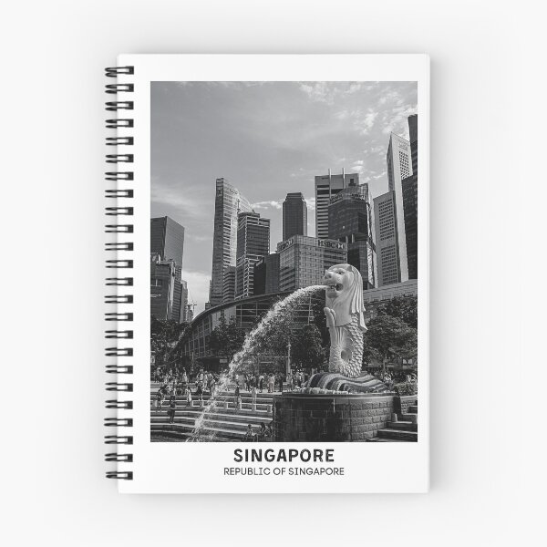 Item preview, Singapore City Republic of Singapore Dorm Room Essentials Minimalist Poster Design  designed and sold by SirajDecors.