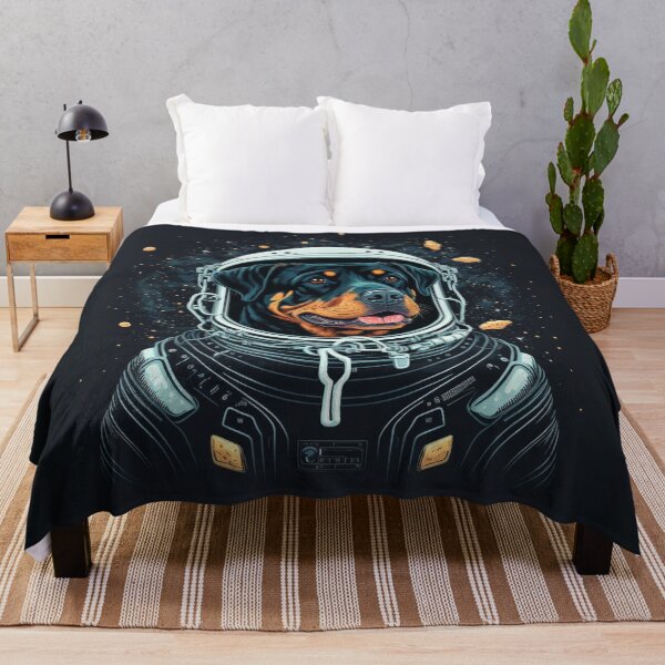 Item preview, Rottweiler Dog Astronaut in Space designed and sold by SynthOasis.