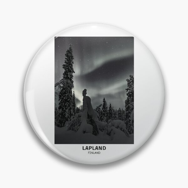 Item preview, Lapland Finland Northern Lights Dorm Room Essentials Minimalist Poster Design  designed and sold by SirajDecors.