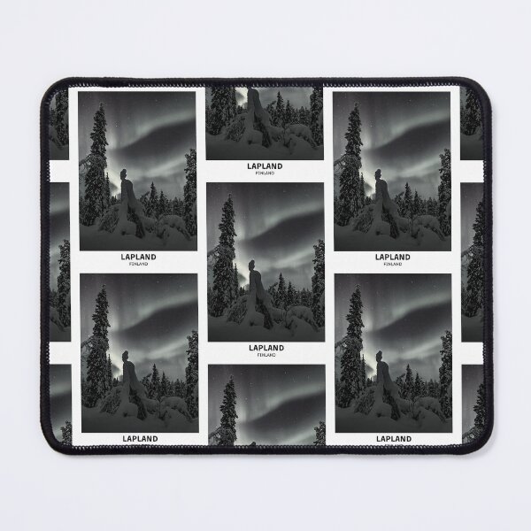 Item preview, Lapland Finland Northern Lights Dorm Room Essentials Minimalist Poster Design designed and sold by SirajDecors.