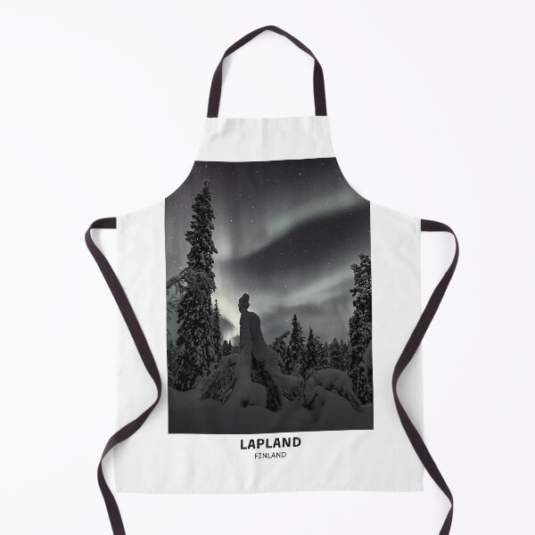 Item preview, Lapland Finland Northern Lights Dorm Room Essentials Minimalist Poster Design  designed and sold by SirajDecors.