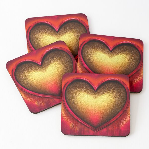 Item preview, Golden heart designed and sold by CallaCoralia.