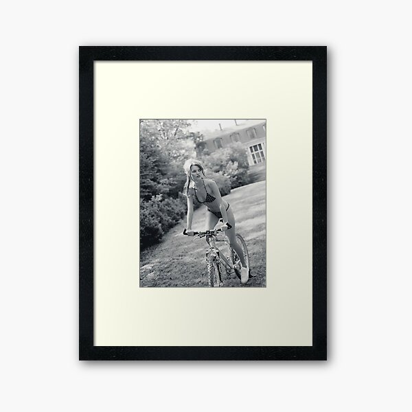 Item preview, KATE MOSS FASHION PHOTOGRAPHY 90s Black and white Editorial bicycle designed and sold by HoneymoonHotel.