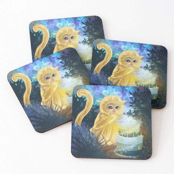 Item preview, Golden monkey eating cake  designed and sold by ImogenCaptures.