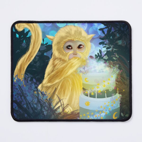 Item preview, Golden monkey eating cake  designed and sold by ImogenCaptures.