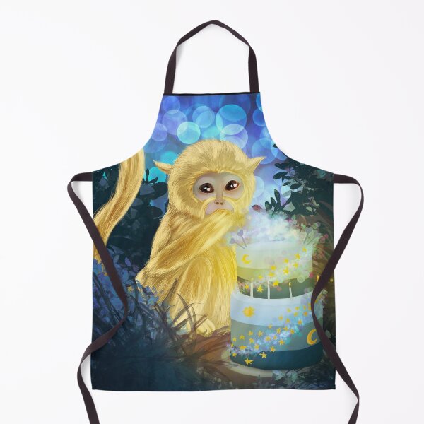 Item preview, Golden monkey eating cake designed and sold by ImogenCaptures.