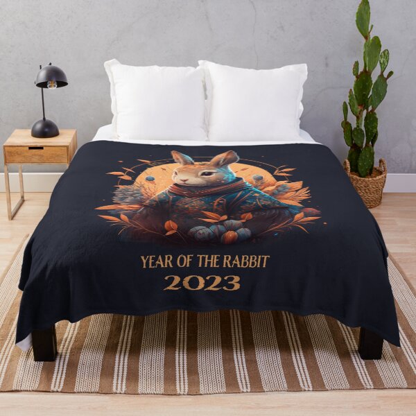 Year of the Rabbit 2023 - Chinese new year Throw Blanket