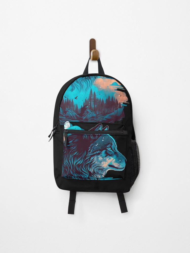 Thumbnail 1 of 3, Backpack, Wolf #1 designed and sold by Dataxe.