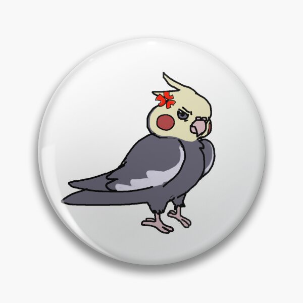 Item preview, angry cockatiel  designed and sold by Cockatielfamily.