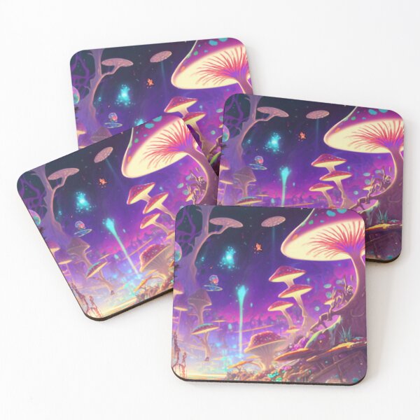 Item preview, Pastel Whimsical Magic Mushroom Forest  designed and sold by The Oracle of Surrealism Sublime Consciousness.