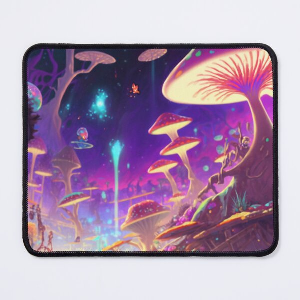 Item preview, Pastel Whimsical Magic Mushroom Forest  designed and sold by The Oracle of Surrealism Sublime Consciousness.