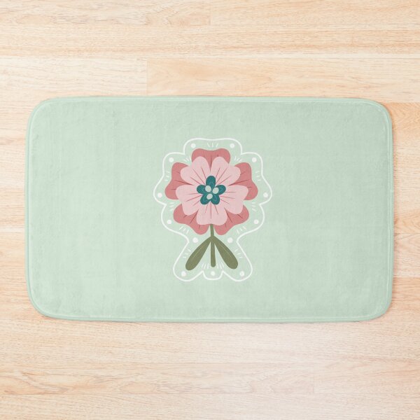Item preview, Modern Pink and Mint Flower Design designed and sold by PaperRain.