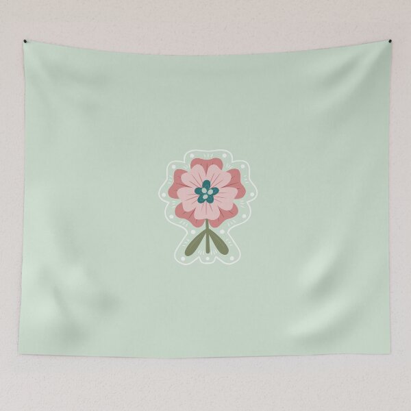 Item preview, Modern Pink and Mint Flower Design designed and sold by PaperRain.