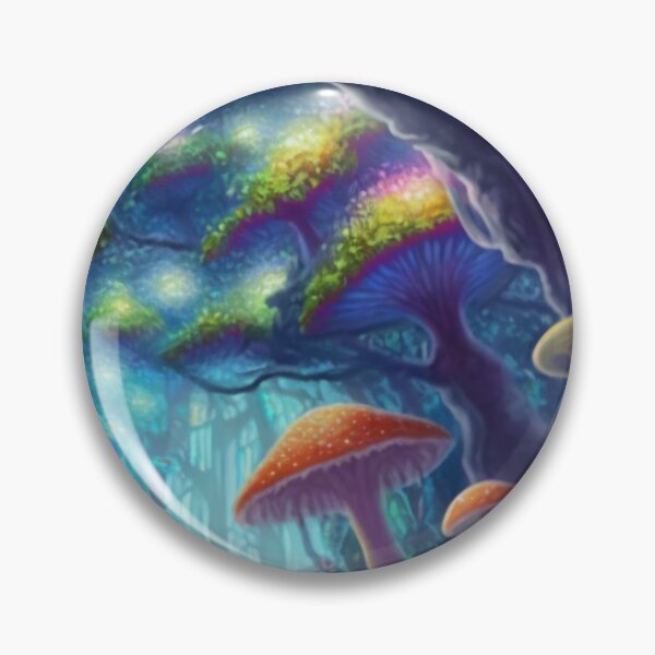 Item preview, Pastel Whimsical Magic Mushroom Forest  designed and sold by The Oracle of Surrealism Sublime Consciousness.