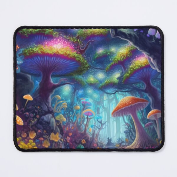 Item preview, Pastel Whimsical Magic Mushroom Forest  designed and sold by The Oracle of Surrealism Sublime Consciousness.