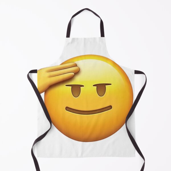 Item preview, Smiley face salute Saluting face emote designed and sold by xenxanses2.