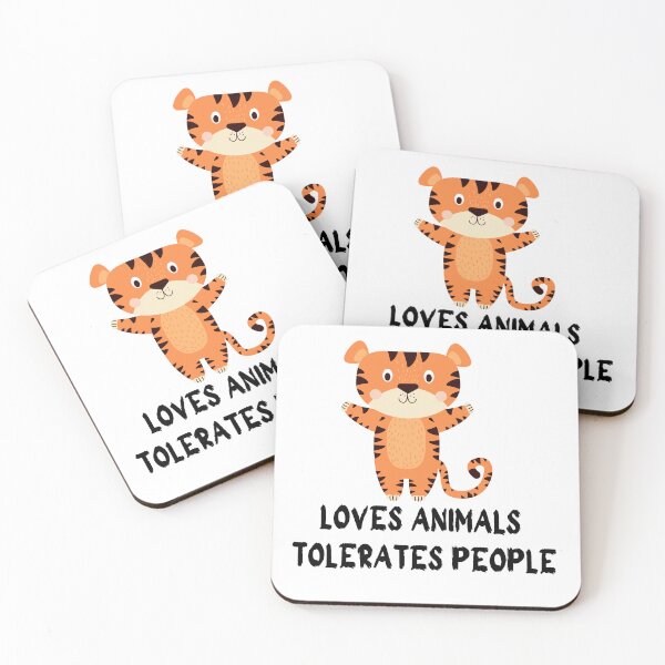 Item preview, loves animals tolerates people designed and sold by stor11.