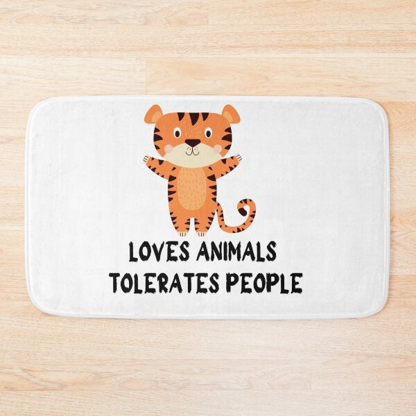 Item preview, loves animals tolerates people designed and sold by stor11.
