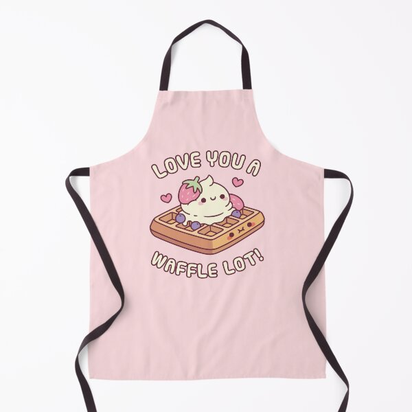 Item preview, Cute Waffle And Ice Cream Love You A Waffle Lot Pun designed and sold by rustydoodle.