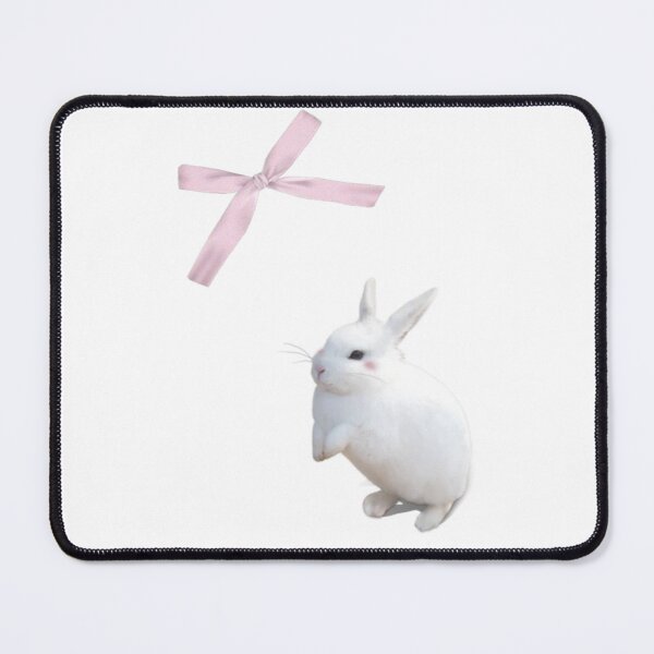 Item preview, Coquette bunny and pink ribbon bow  designed and sold by Pixiedrop.