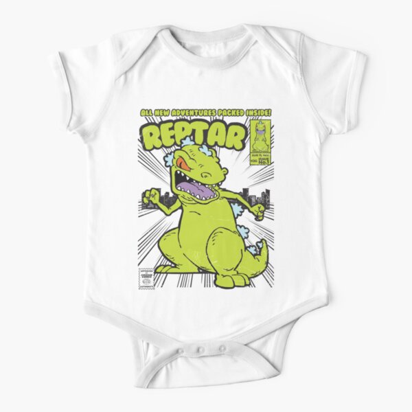Reptar Comic Book Short Sleeve Baby One-Piece