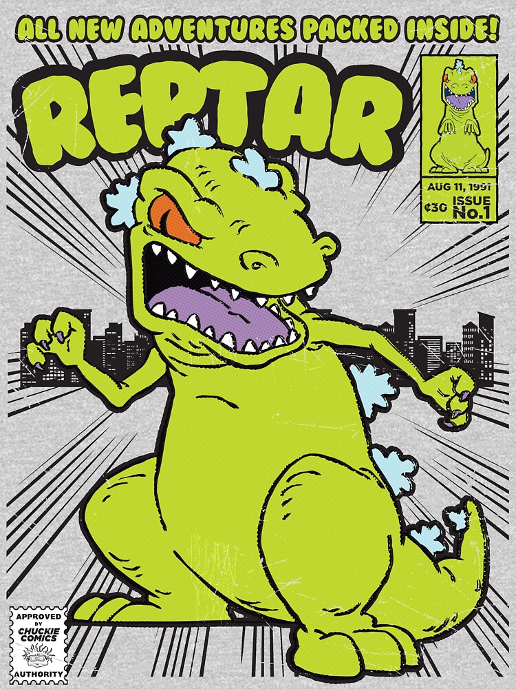 Thumbnail 5 of 5, Toddler Pullover Hoodie, Reptar Comic Book designed and sold by ToastMonsters.