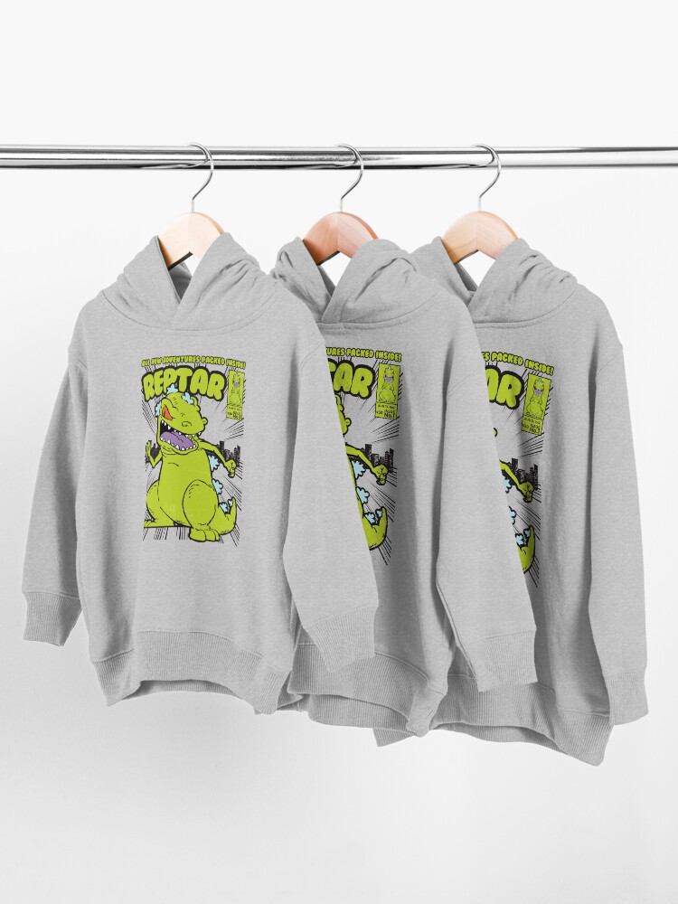 Thumbnail 3 of 5, Toddler Pullover Hoodie, Reptar Comic Book designed and sold by ToastMonsters.