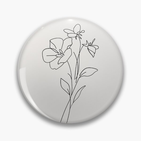 Item preview, Minimal Bunch of Flowers Digtial Art | Branch Nature Line Art Printable Download | Hand drawn Bouquet Poster | Cards | Pens and Pixels designed and sold by Pens and Pixels.