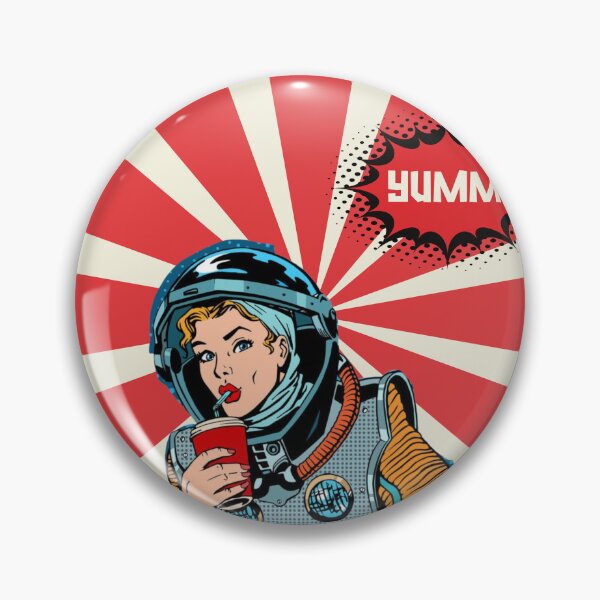 Item preview, retro astronaut comic girl designed and sold by comicc.