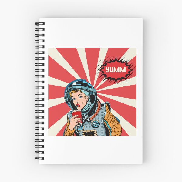 Item preview, retro astronaut comic girl designed and sold by comicc.