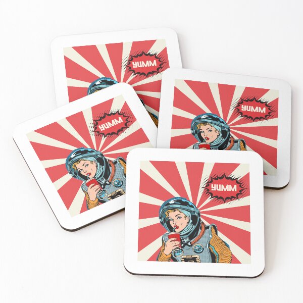 Item preview, retro astronaut comic girl designed and sold by comicc.
