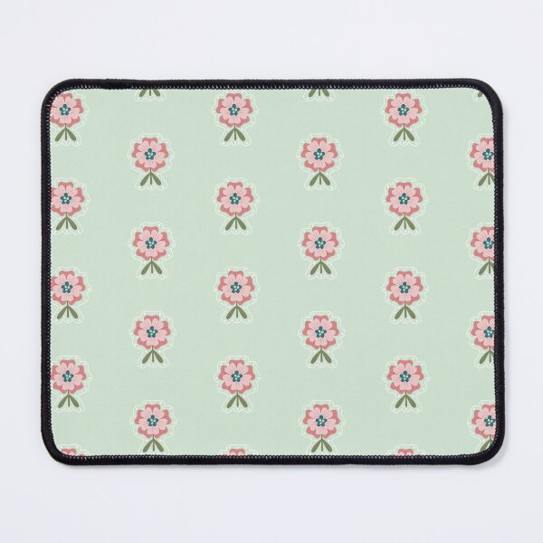 Item preview, Modern Pink and Mint Flower Pattern Design designed and sold by PaperRain.