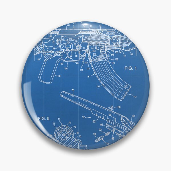 Item preview, AK-47 Rifle Patent - AK47 Firing Mechanism Art - Blueprint designed and sold by patentpress.