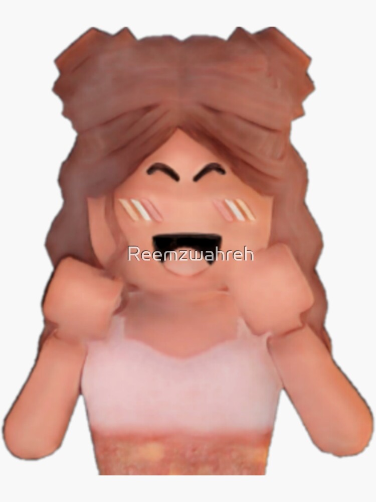 Beauty Aesthetic Roblox Girl Sticker For Sale By Reemzwahreh Redbubble