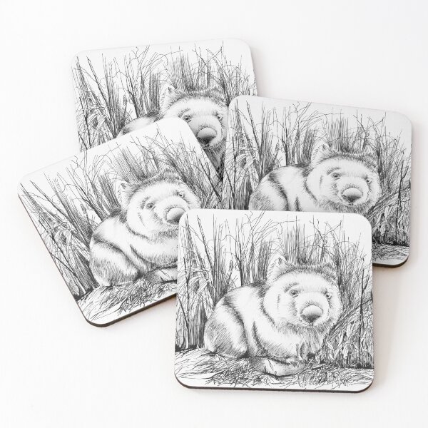 Item preview, Wombat Love in Ink designed and sold by Jacqui Cleijne.