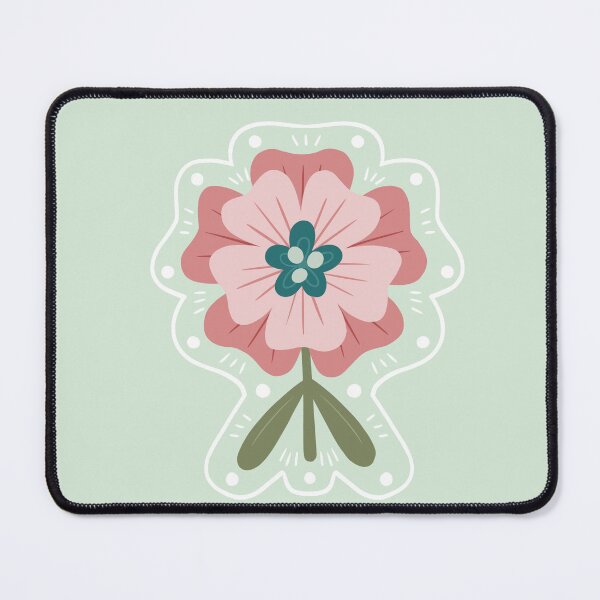 Item preview, Modern Pink and Mint Flower Design designed and sold by PaperRain.