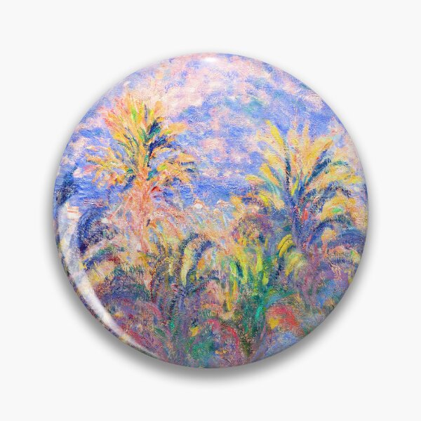 Artikelvorschau, Claude Monet Palmen in Bordighera, Monet Blick auf Bordighera, Claude Monet berühmte Gemälde, entworfen und verkauft von Tamas Das.