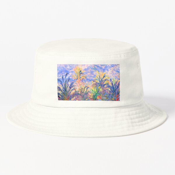 Vista previa del artículo con la obra « Palmeras de Claude Monet en Bordighera, vista de Monet de bordighera, pinturas famosas de Claude Monet,», diseñado y vendido por Tamas Das.