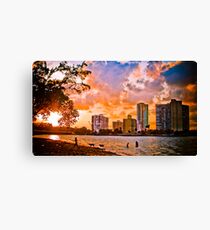 Playful Sunset... Canvas Print