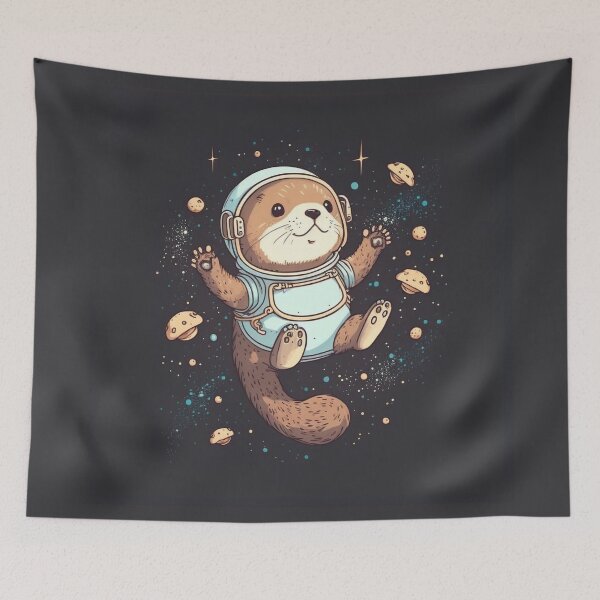 Item preview, Otter Astronaut in Space designed and sold by SynthOasis.