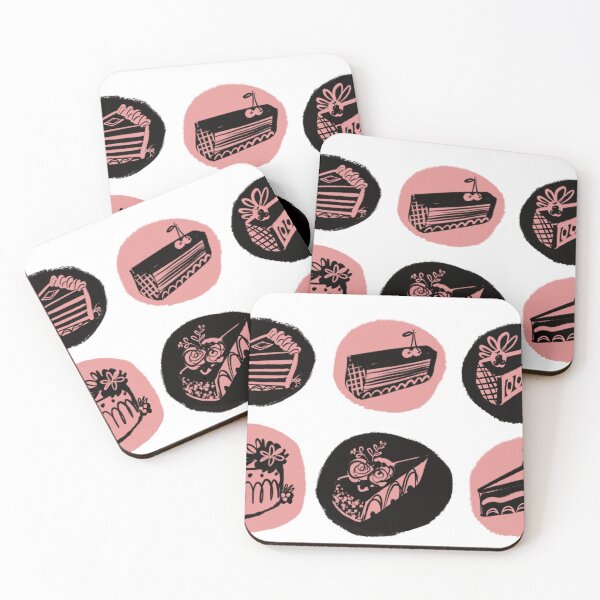 Item preview, Pretty in Pink (and Black) Cakes  designed and sold by TheInkandCake.