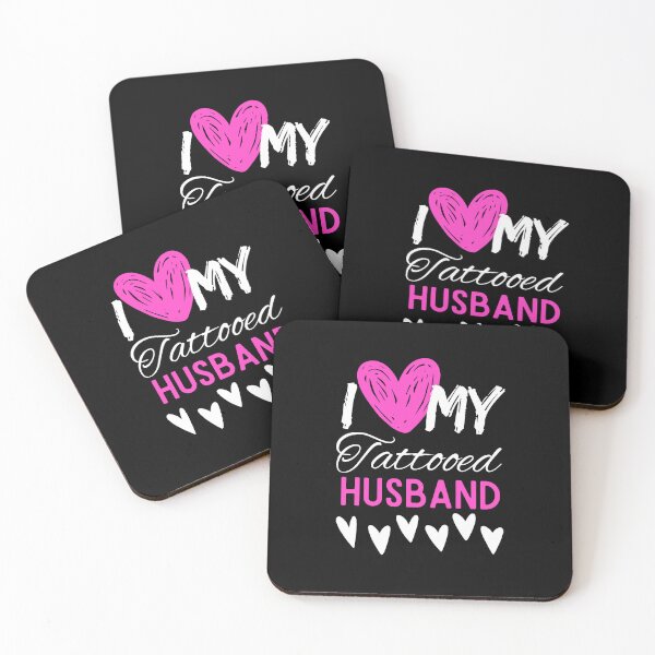 Item preview, I Love My Tattooed husband T-Shirt Essential T-Shirt designed and sold by amchtakkosa1.