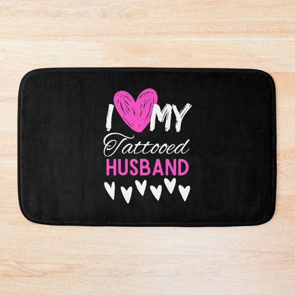 Item preview, I Love My Tattooed husband T-Shirt Essential T-Shirt designed and sold by amchtakkosa1.
