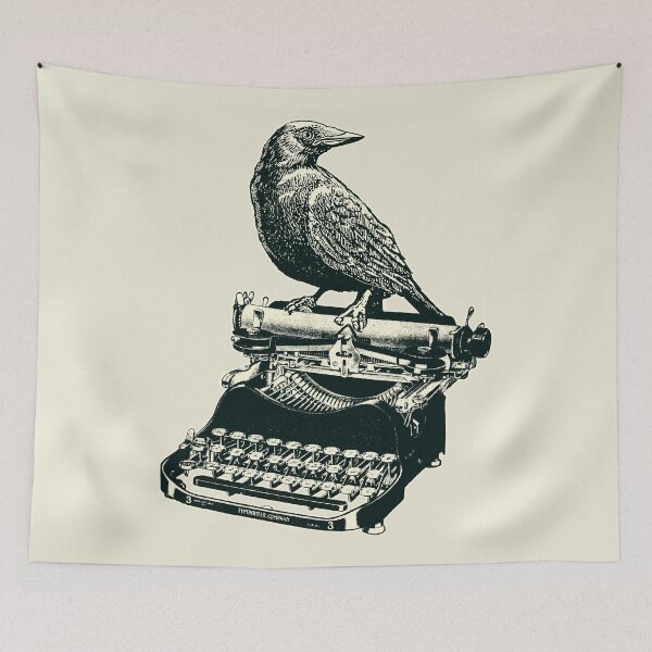 Item preview, Crow and Typewriter Collage designed and sold by Ztudio.