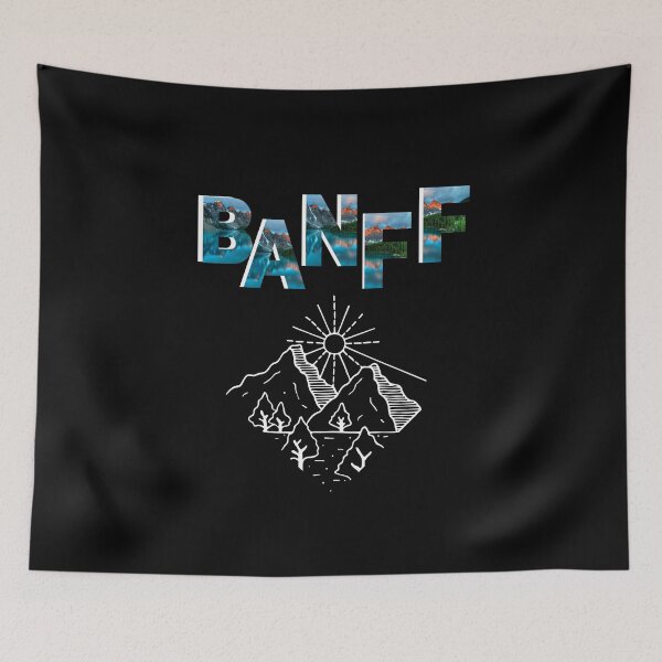 Item preview, BLACK T-SHIRT ALBERTA BANFF – TRAVEL CANADA designed and sold by sweetcreations1.