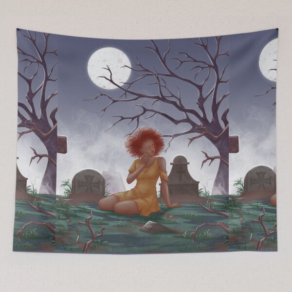 Item preview, Grief in the Moonlight: Brokenhearted at the Cemetery designed and sold by creative-maxim.