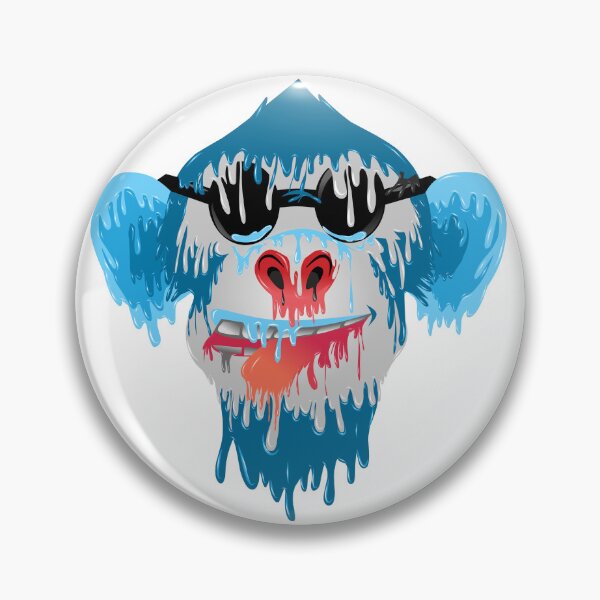 Item preview, Blue monkey grime art designed and sold by AmsaOza.